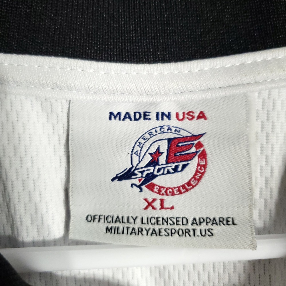 US Army Vintage Polo Shirt Mens XL White Officially Licensed American VTG Logo - Picture 5 of 10